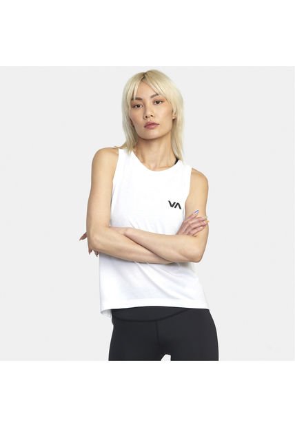 Polera Sin Mangas Mujer Va Muscle J Kttp Blanco RVCA