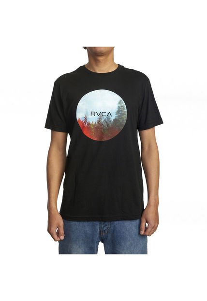 Polera M/C Hombre Motors Negro RVCA