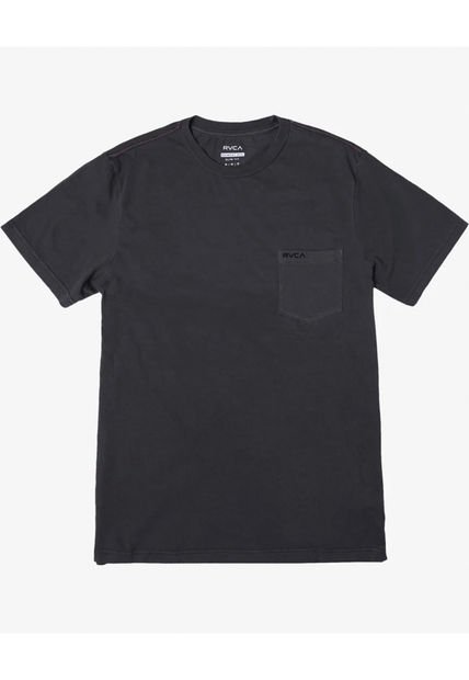 Polera Manga Corta Hombre PTC2 Pigment Negra RVCA