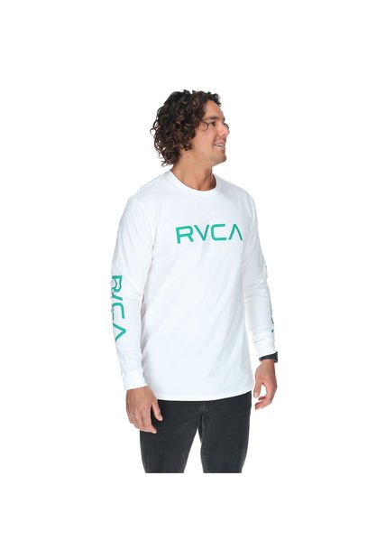 Polera M/C Hombre Big Rvca Ls Blanco RVCA