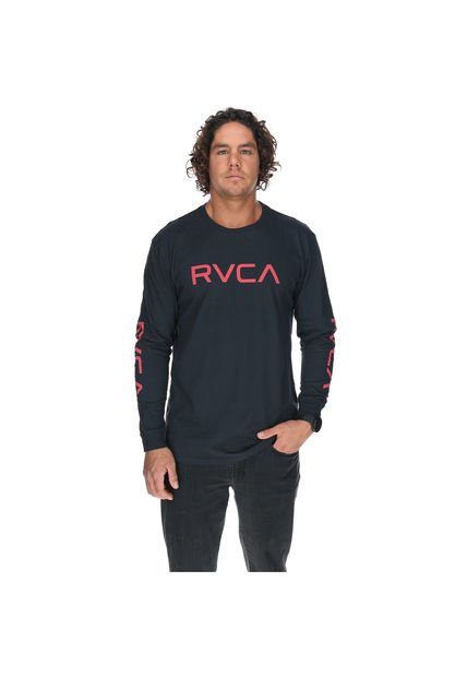 Polera M/C Hombre Big Rvca Ls Negro RVCA