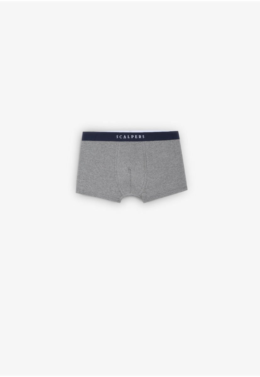 Boxer Liso Grey Melange Scalpers Compra Ahora Dafiti Chile