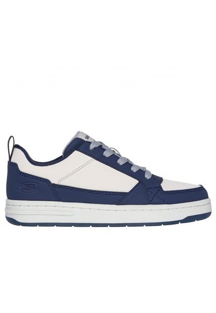 Zapatilla Niño Smooth Street Steady-Zip Azul Skechers