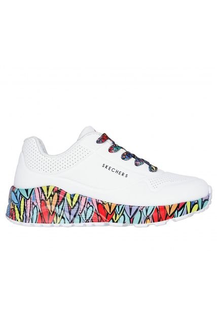 Zapatilla Niña Uno LiteSubtle Love Blanco Skechers