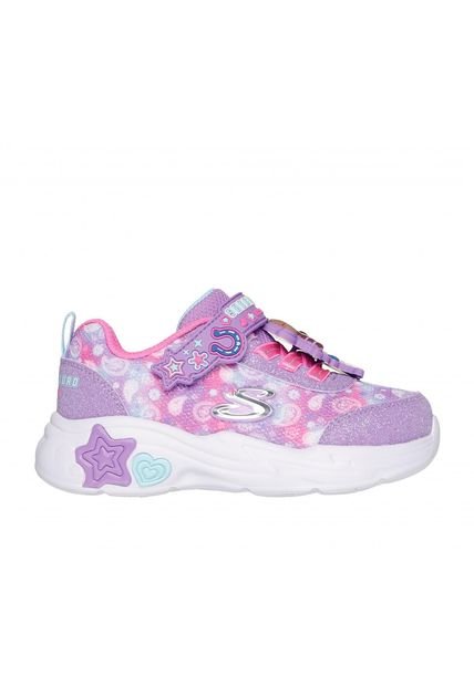 Zapatilla Niña Snuggle Sneaks Skech Squad Morado Skechers