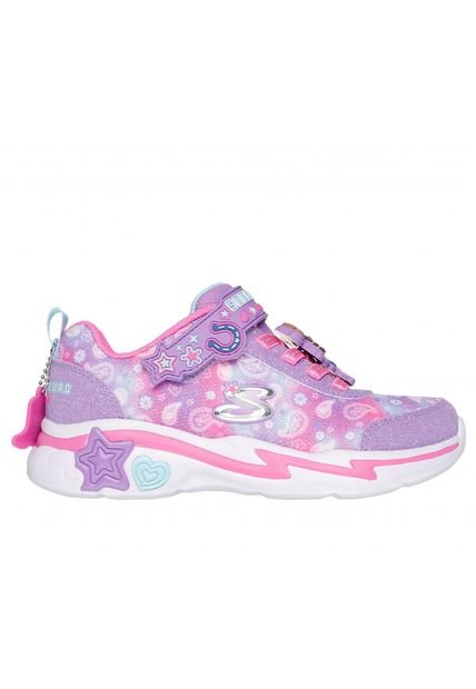 Zapatilla Niña Snuggle Sneaks Skech Squad Morado Skechers