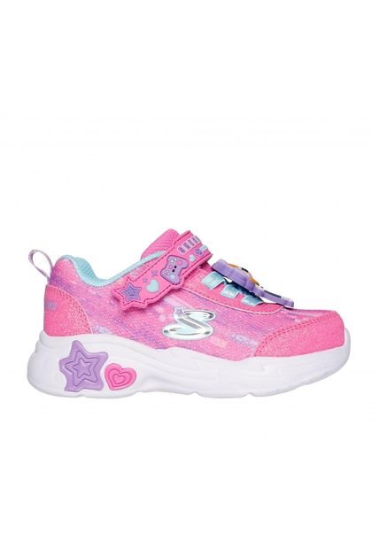 Zapatilla Niña Snuggle Sneaks Skech Squad Rosado Skechers