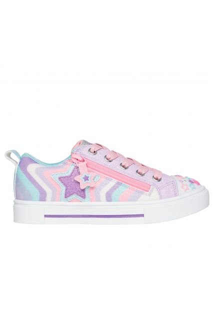 Zapatilla Niña Twinkle Sparks Cosmic Burst Morado Skechers