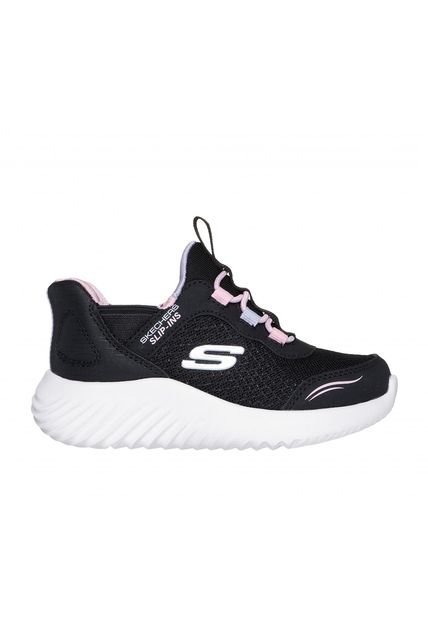 Zapatilla Niña Skechers Slip-ins: Bounder Negro