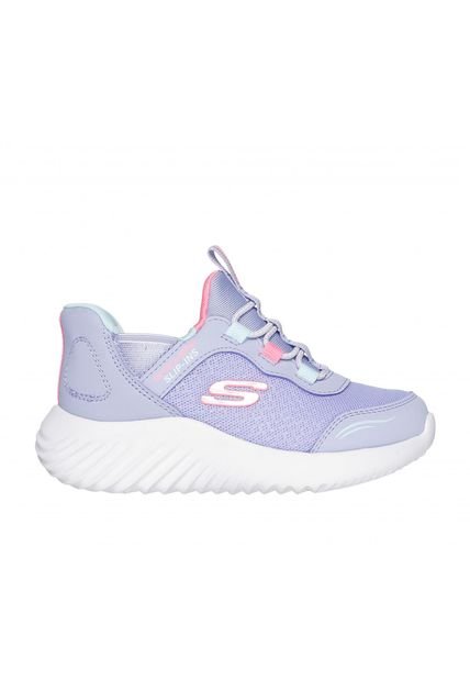 Zapatilla Niña Skechers Slip-ins: Bounder Morado