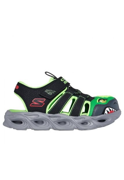 Sandalia Niño Thermo-Splash Hydro-Flare Negro Skechers