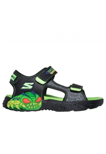 Sandalia Niño Creature-Splash Negro Skechers