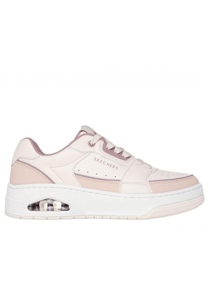 Zapatilla Mujer Uno Court Courted Style Rosado Skechers