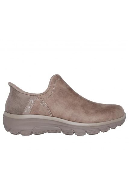 Zapatilla Mujer Easy Going Modern Hour Beige Skechers