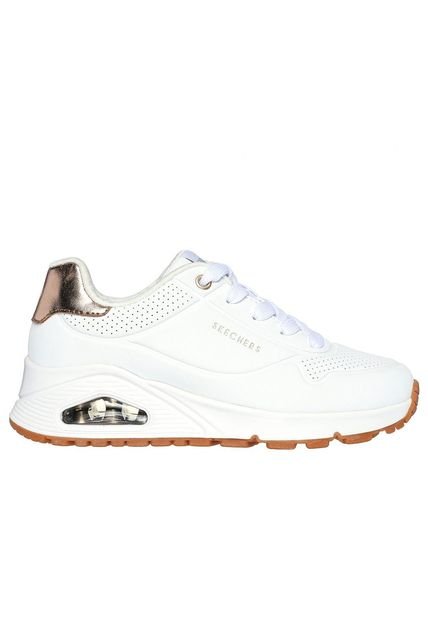 Zapatilla Niña Uno Gen1 Shimmer Away Blanco Skechers