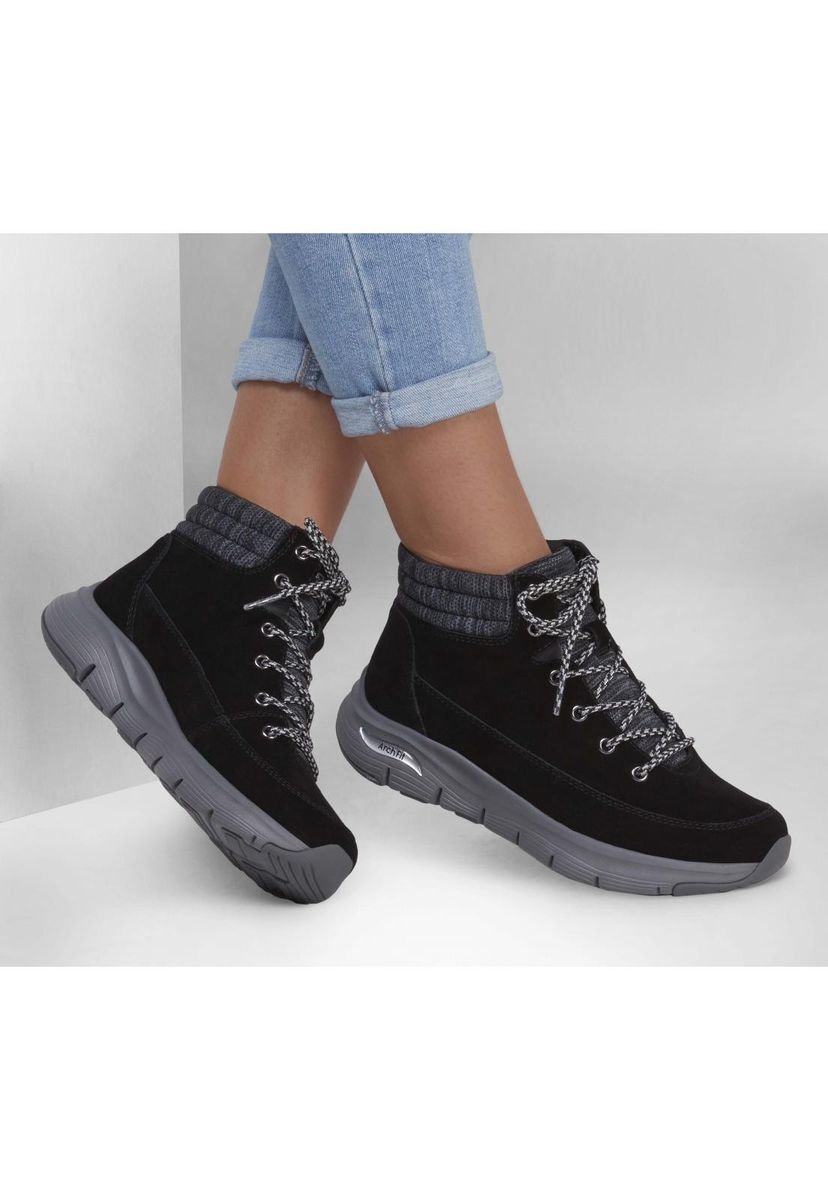 Botin Mujer Arch Fit Smooth Comfy Chill Negro Skechers Compra Ahora Dafiti Chile