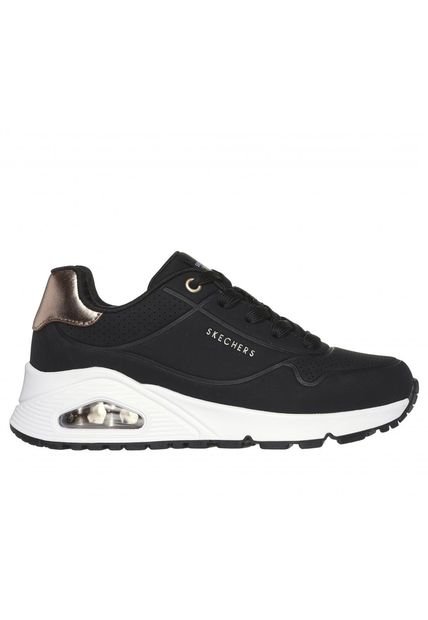 Zapatilla Niña Uno Gen1 Shimmer Away Negro Skechers