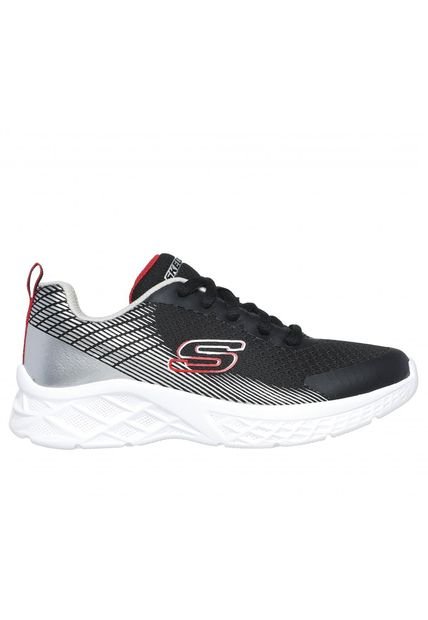 Zapatilla Niño Microspec II Vovrix Negro Skechers