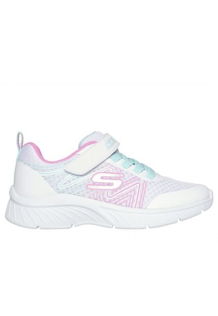 Zapatilla Niña Microspec Plus Swirl Sweet Blanco Skechers