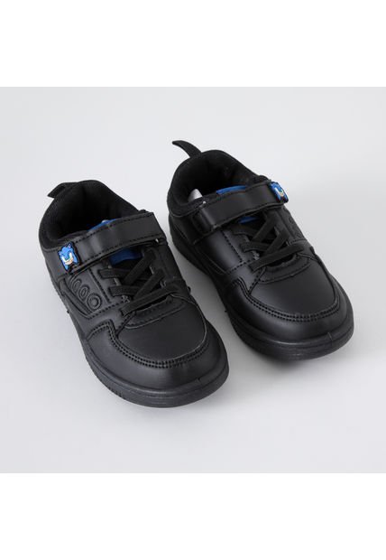 Zapatilla Escolar Niño Number Negro Sonic