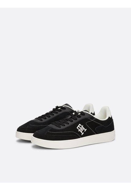 Zapatilla Heritage Con Texturas Mixtas Negro Tommy Hilfiger