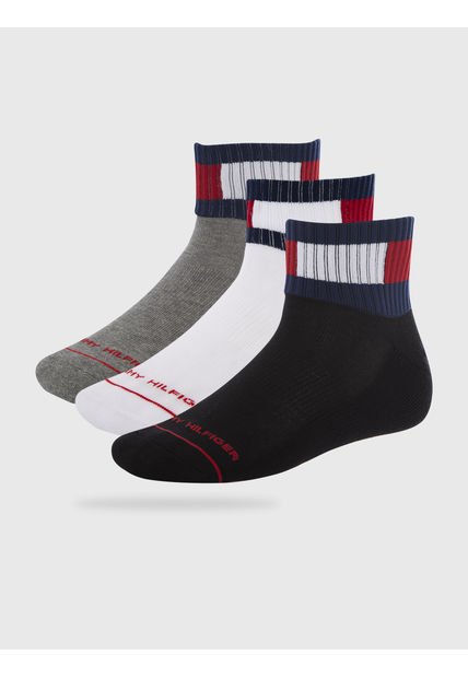 Pack De 3 Pares De Calcetines Sport Logo Multicolor Tommy Hilfiger