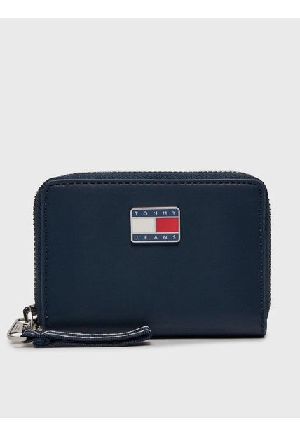 Billetera City Wide Con Logo Azul Tommy Hilfiger