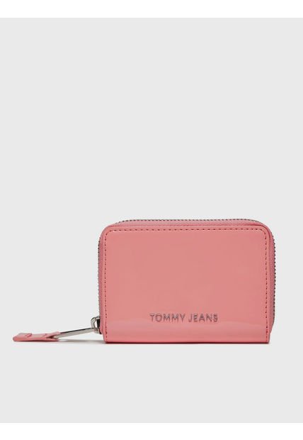 Billetera Essential Con Logo Rosado Tommy Hilfiger