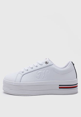 Zapatilla urbana blanco tommy hilfiger hot sale