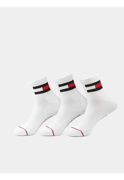 Pack De 3 Pares Calcetines Sport Con Logo Blanco Tommy Hilfiger