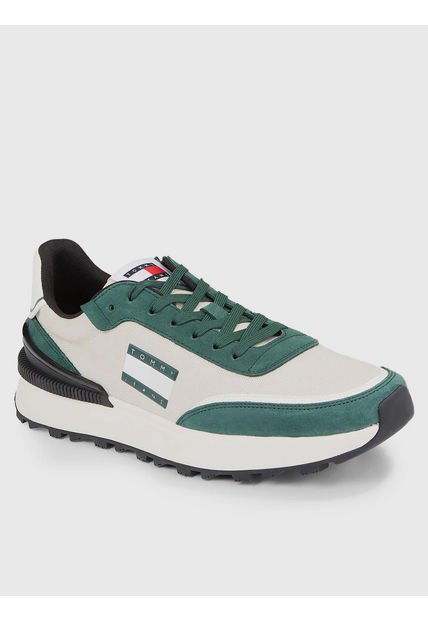 Zapatilla De Running Técnicas Essential Verde Tommy Hilfiger