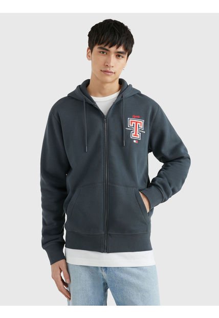 Polerón Hoodie Monogram Sport Azul Tommy Hilfiger