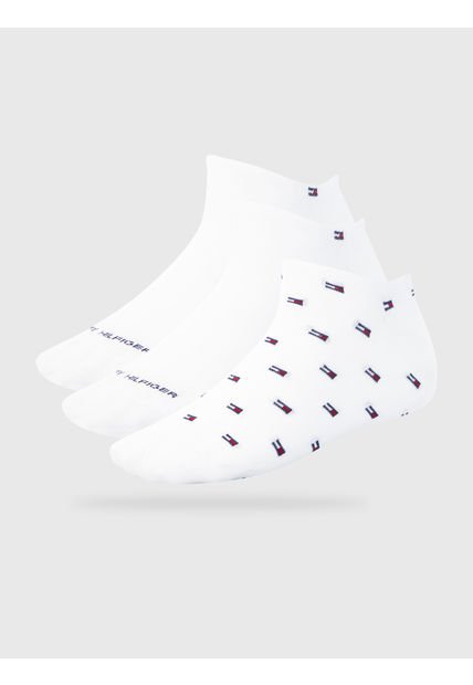 Pack De 3 Pares De Calcetines Sport Cortos Blanco Tommy Hilfiger