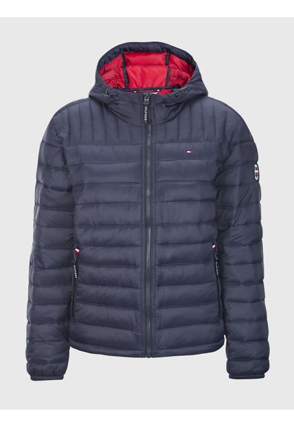 Parka Weight Quilted Colorblock Azul Tommy Hilfiger