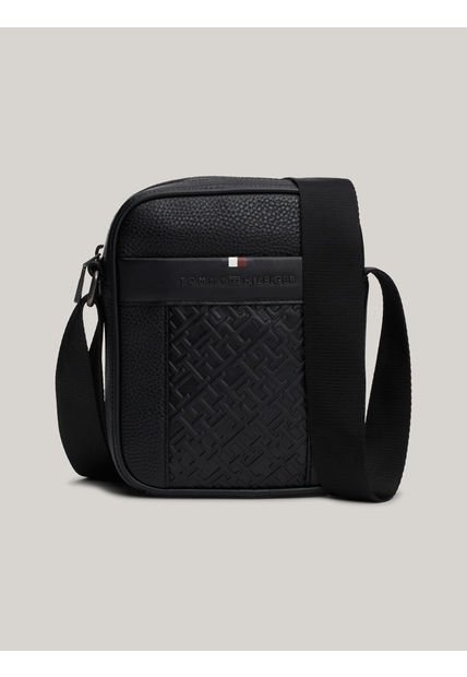 Bolso Reporter Central Monogram Negro Tommy Hilfiger