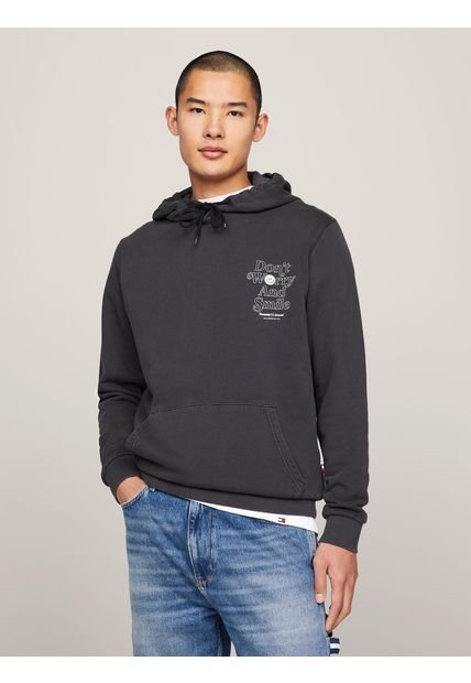 Polerón Hoodie Novelty Graphic Negro Tommy Hilfiger