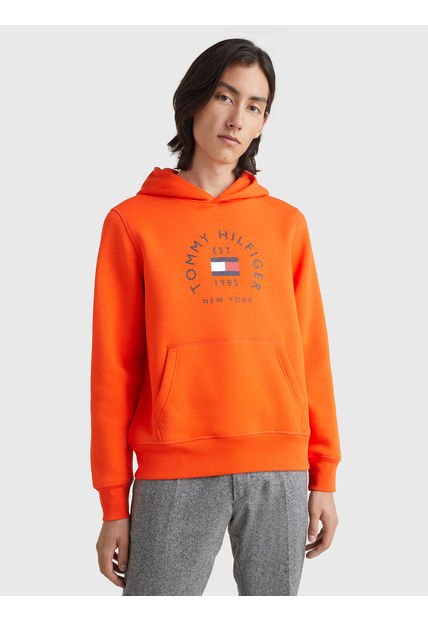 Polerón Hoodie Circle Logo Naranjo Tommy Hilfiger Compra Ahora Dafiti Chile