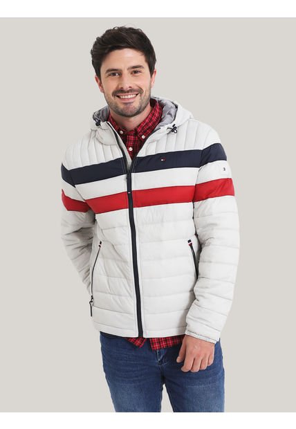 Parka Weight Quilted Colorblock Multicolor Tommy Hilfiger