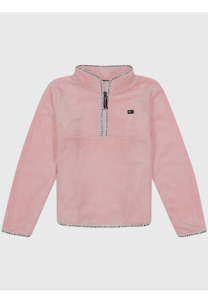 Polerón Ultra Soft Con Cierre Rosado Tommy Hilfiger