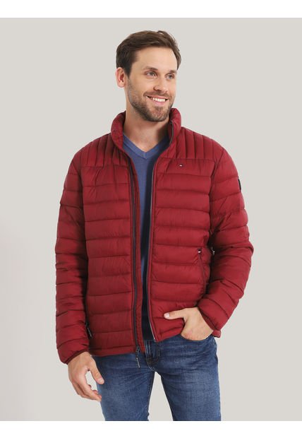 Parka Weight Quilted Rojo Tommy Hilfiger