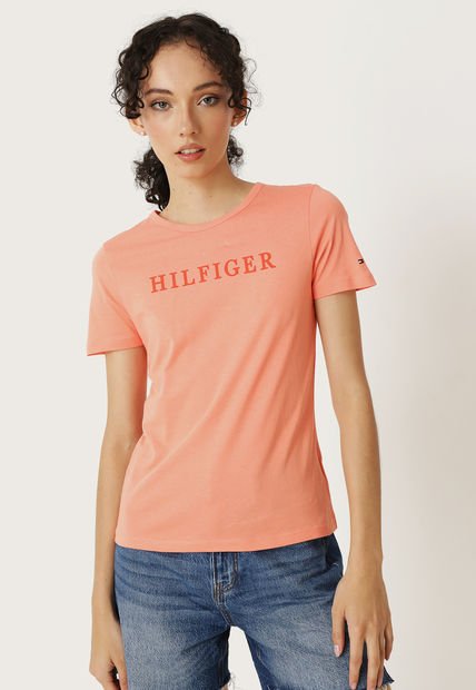 Polera Tommy Hilfiger Mc Naranjo Calce Regular Compra Ahora Dafiti Chile