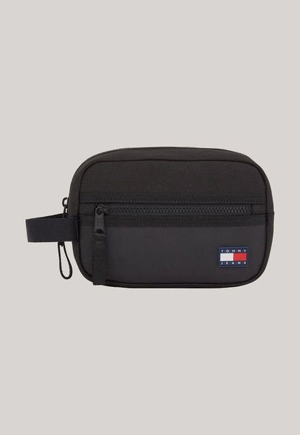 Neceser Essential Con Logo Negro Tommy Hilfiger