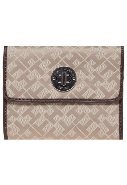 Billetera Beige Tommy Hilfiger