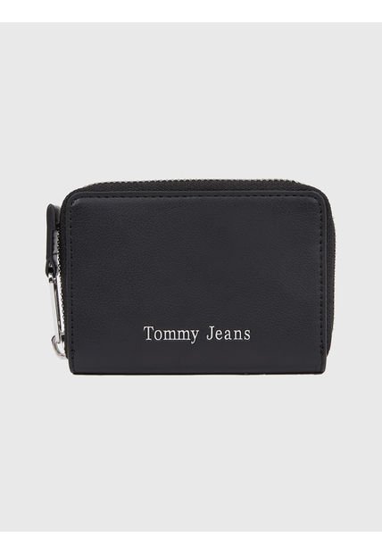 Billetera Must Logo Con Cierre Negro Tommy Hilfiger