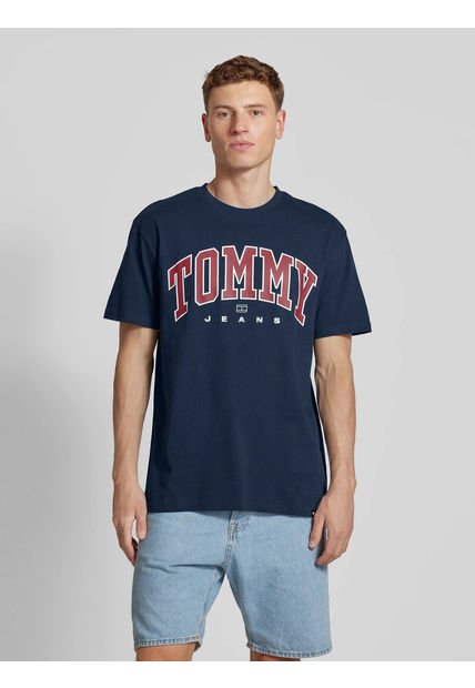 Polera  Archive Varsity Logo Azul Tommy Hilfiger