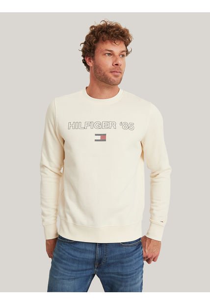 Polerón Logo 1985 Beige Tommy Hilfiger