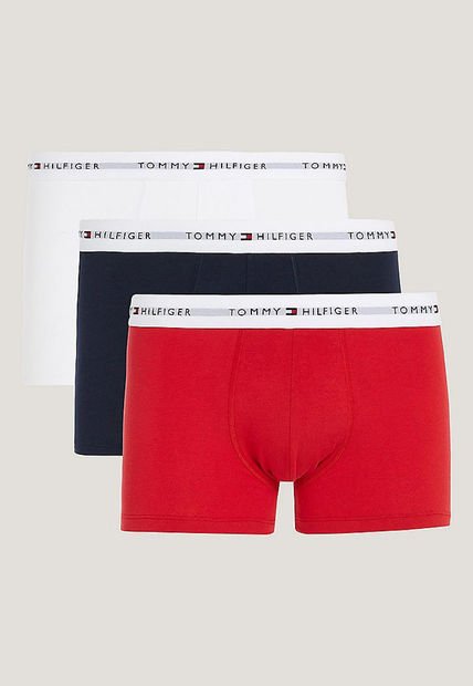 Pack De 3 Calzoncillos Trunk Rojo Tommy Hilfiger