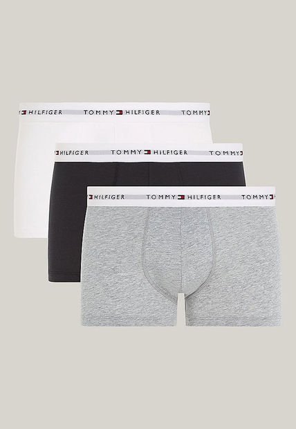 Pack 3 Calzoncillos Trunk Essential Gris Tommy Hilfiger