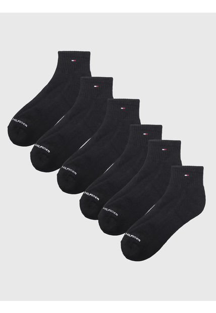 Pack De 6 Pares De Calcetines Sport Athletic Negro Tommy Hilfiger