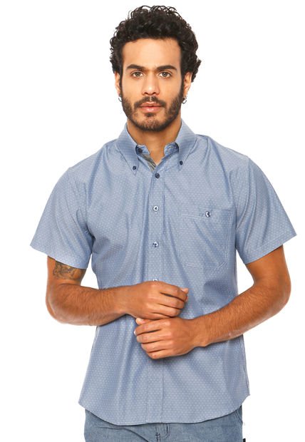 Camisa Celeste Onmen by Tricot Design - Calce Regular